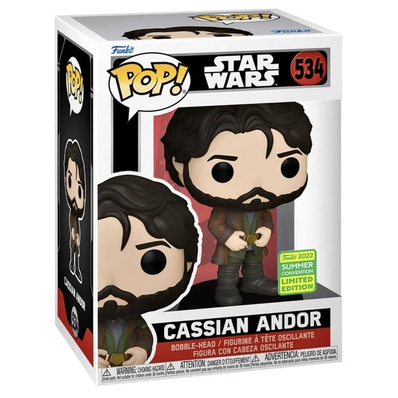 CASSIAN ANDOR 534 2022 SDCC Official CON Sticker EXCLUSIVE FUNKO POP! NIB - Picture 2 of 3